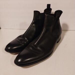 To Boot New York Myles Leather Chelsea Boots Black Size 12 .